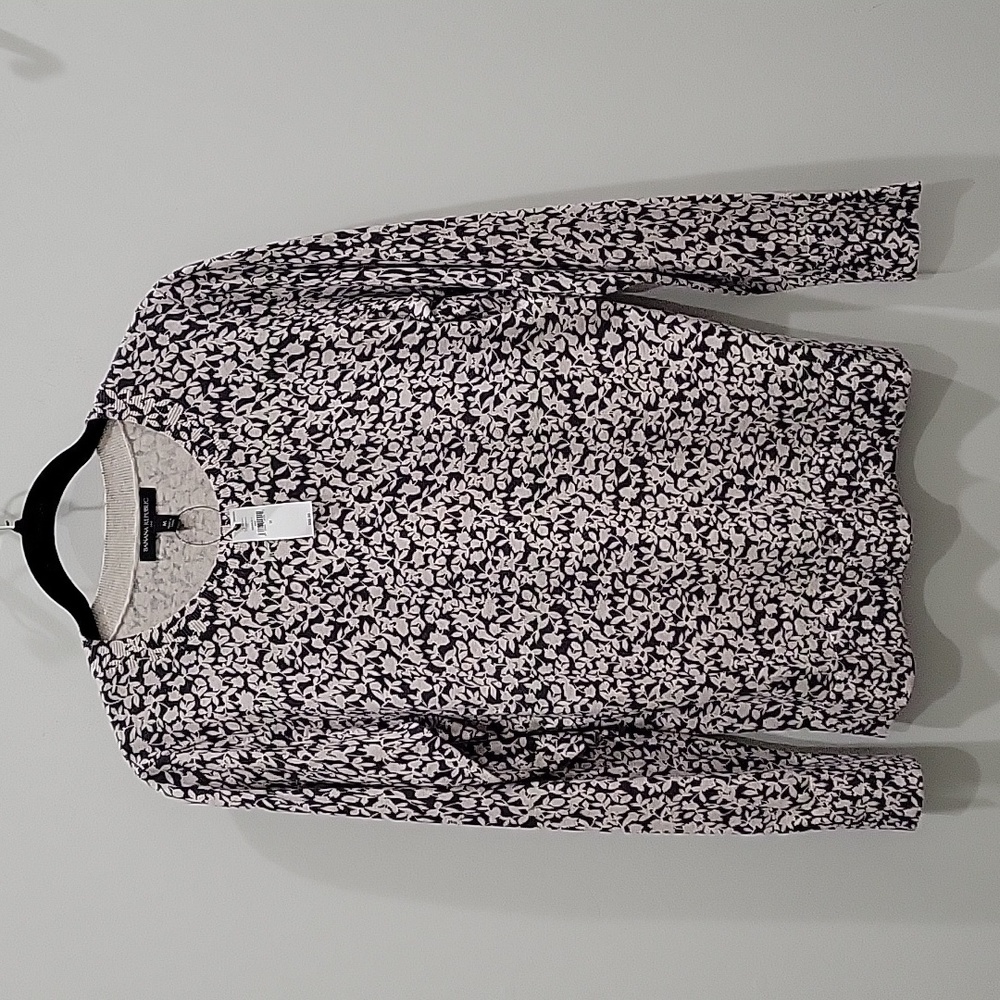 NWT Banana Republic Floral Print Sweater